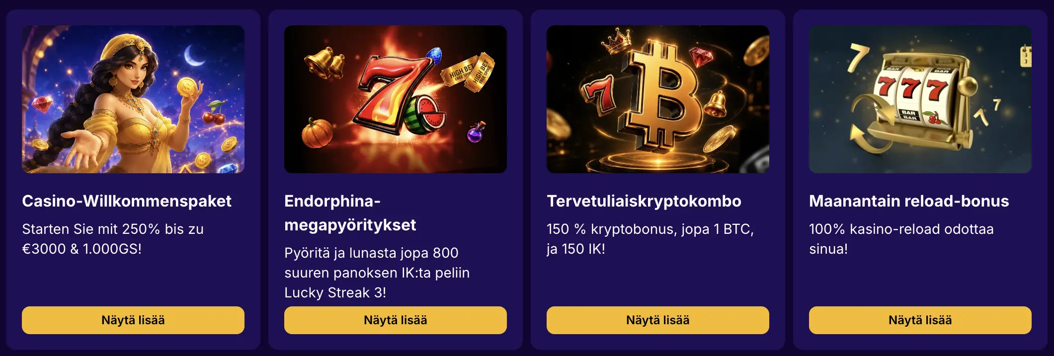jasminslots bonukset
